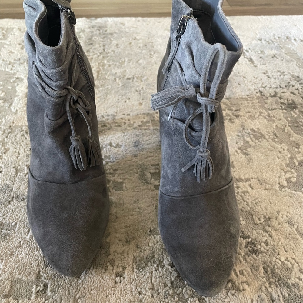 Gray boots White House Black Market